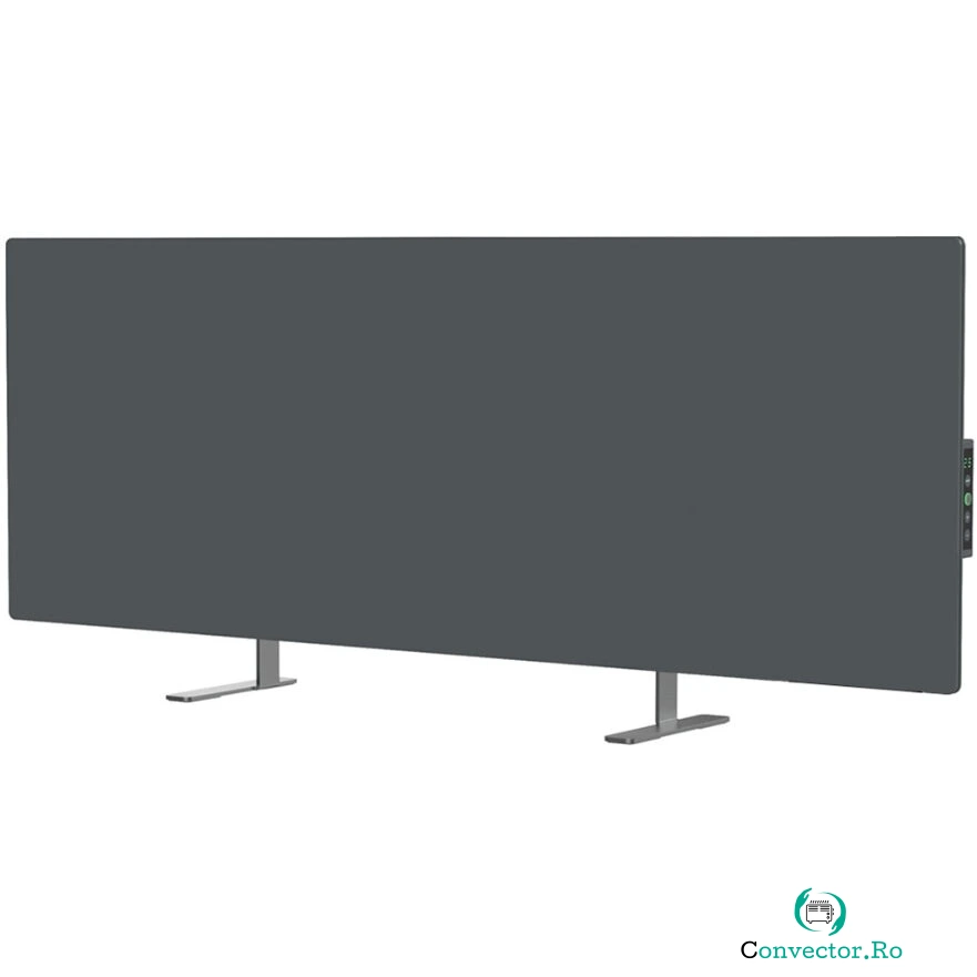 AENO Convector electric de podea/perete AENO AGH0005S, Ecran LED, 700 W, Wi-Fi, Infrarosu, Gri