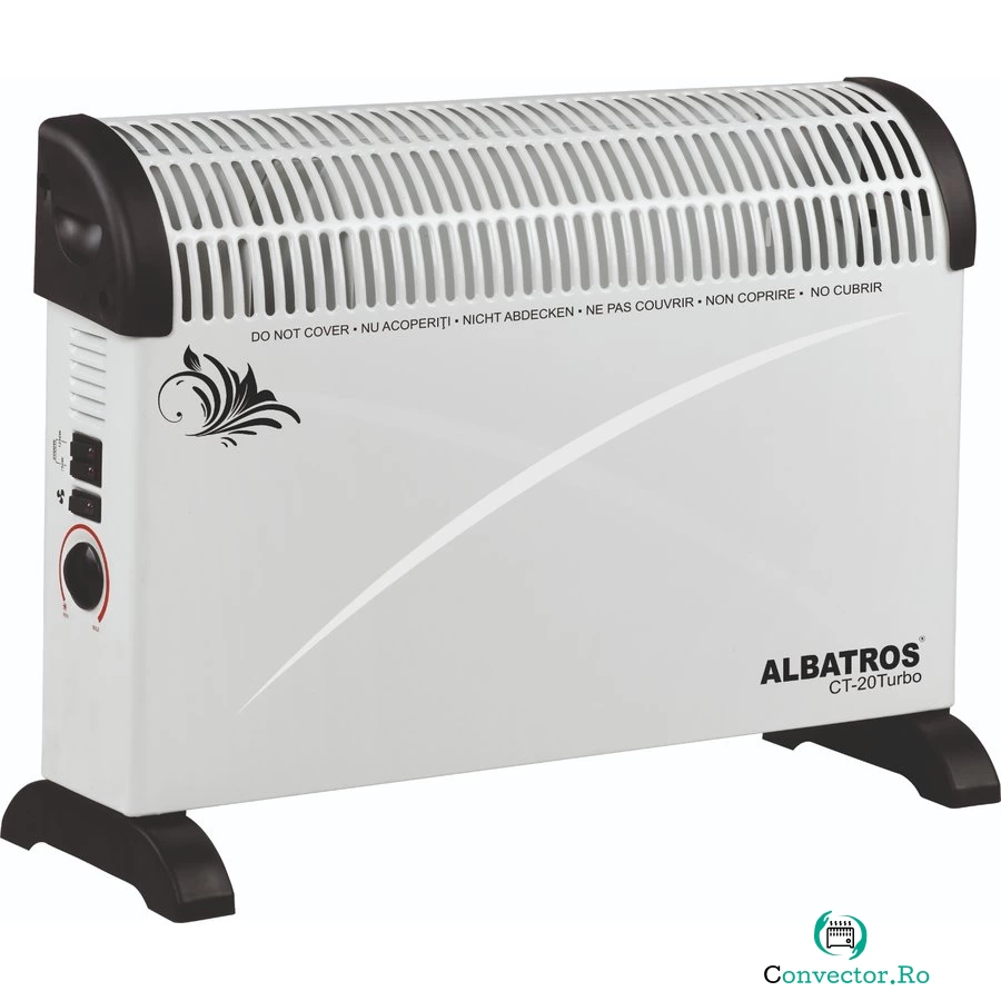 Convector electric CT-20TURBO 2000W 3 trepte Alb la 114.99 lei ron