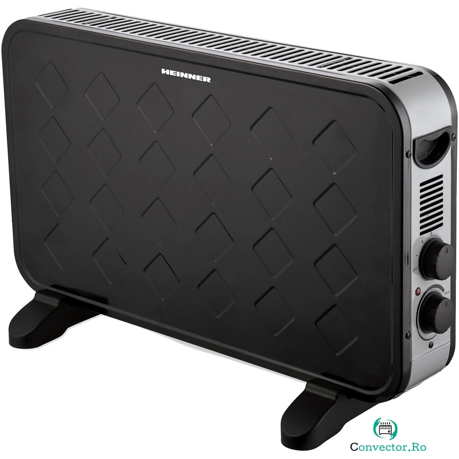 HEINNER Convector de podea Heinner HCVH-Y2000TBK, 2 setari pentru incalzire: 1250/2000W, termostat ajustabil, ventilator Turbo, protectie supraincalzire, indicatoare luminoase la 482.99 lei ron